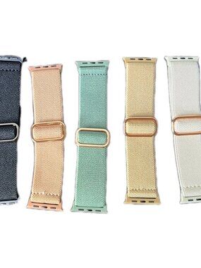 Eomtam 5 Pack Stretchy Nylon Watch Bands For Apple 38/40/41mm